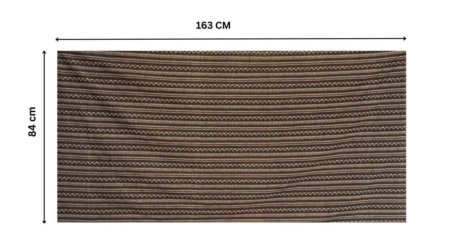Muddy Brown Rhythm cotton Scarf