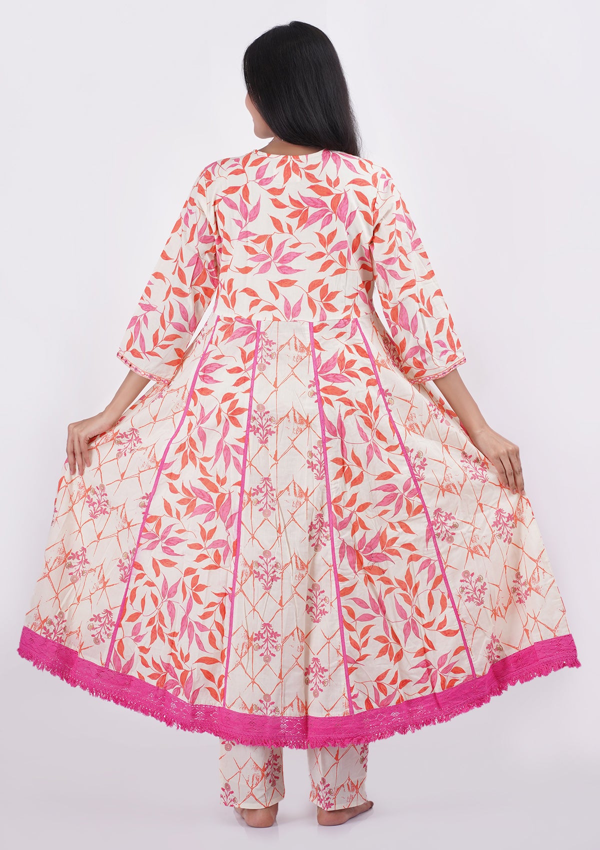 Peach Toned Floral Coord Set
