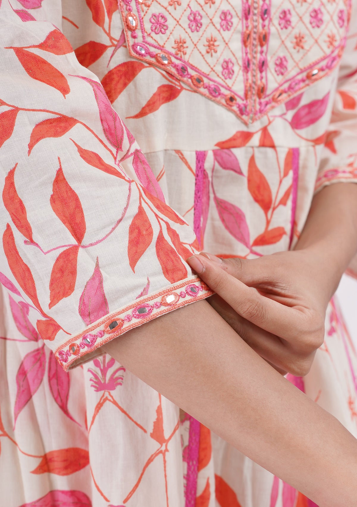 Peach Toned Floral Coord Set