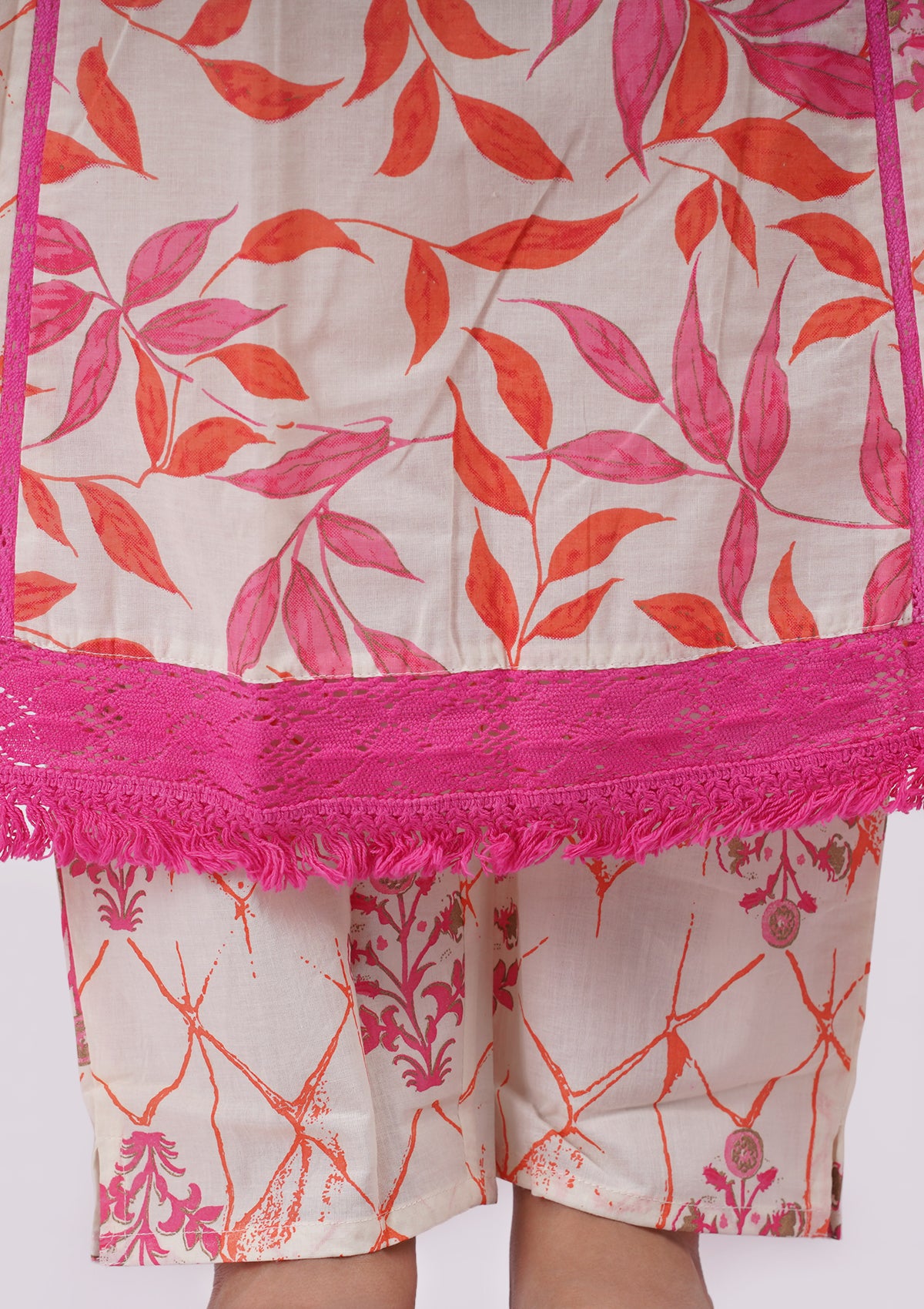Peach Toned Floral Coord Set