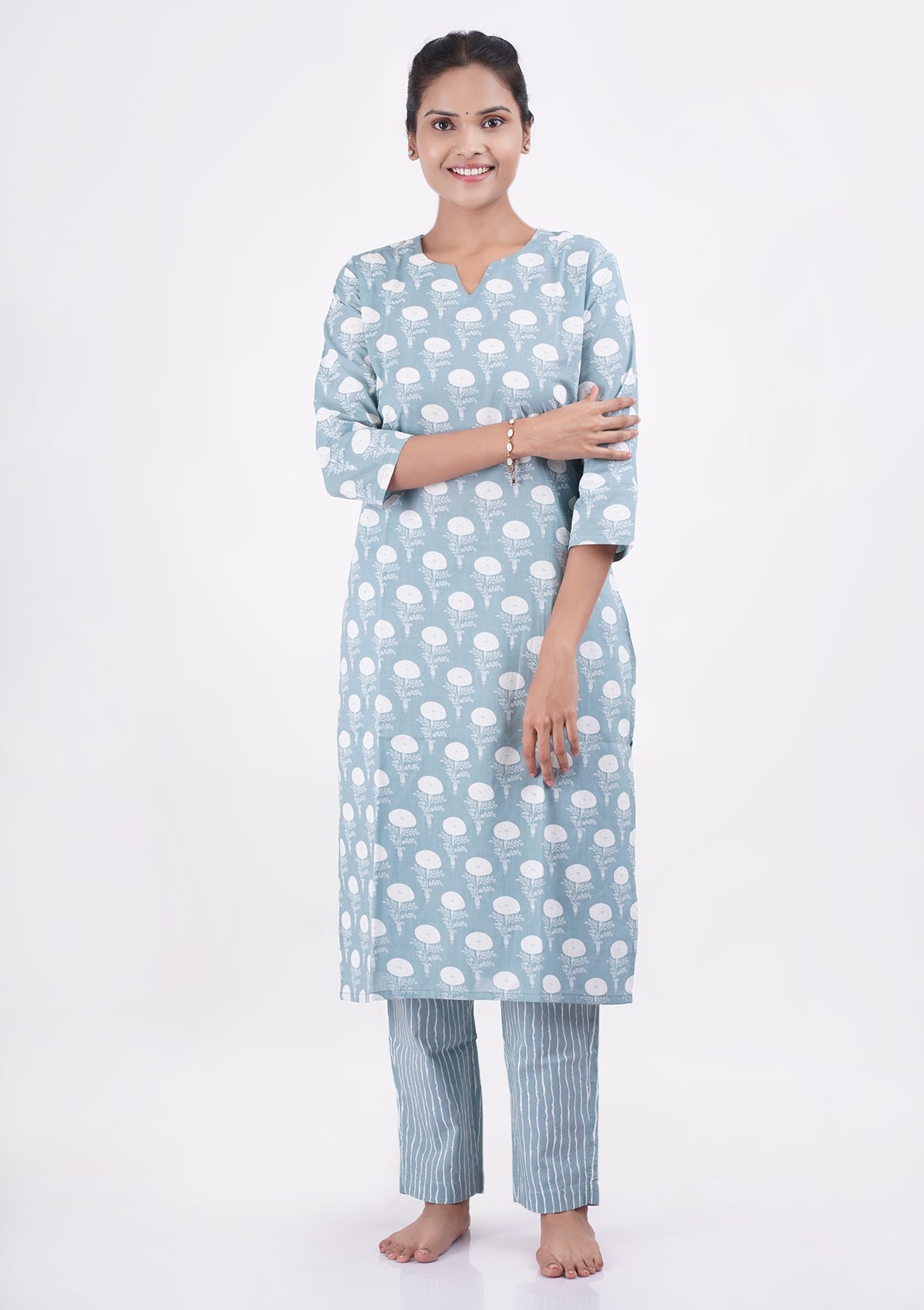 Aqua blue toned coord set