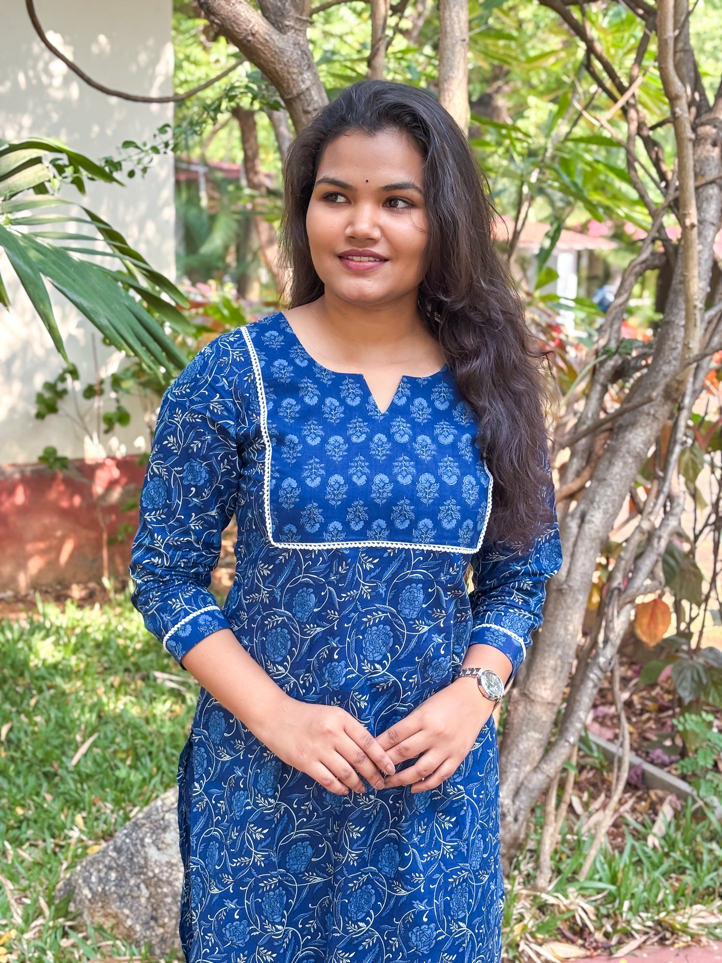 Indigo Bloom Cord Set