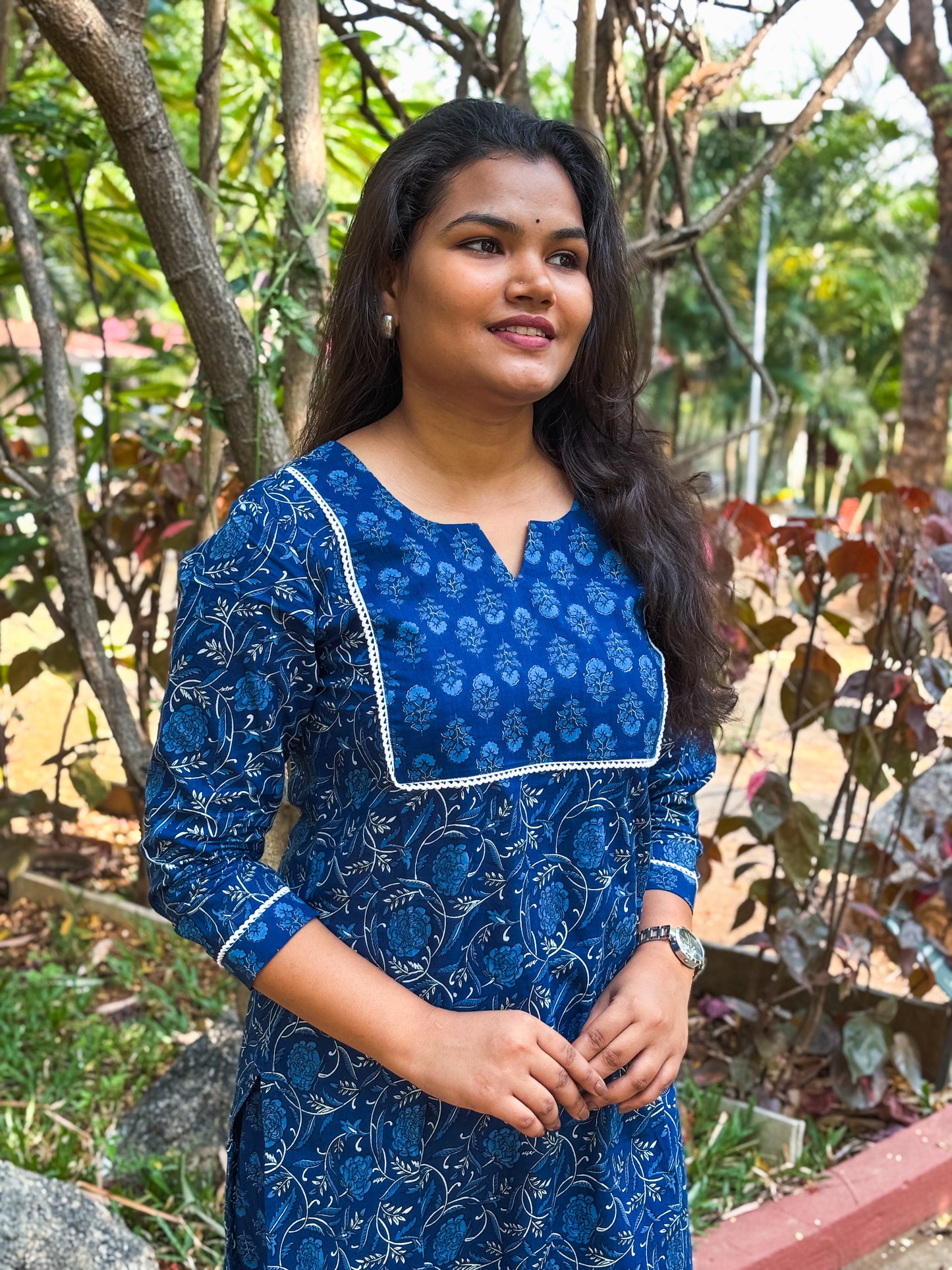 Indigo Bloom Cord Set