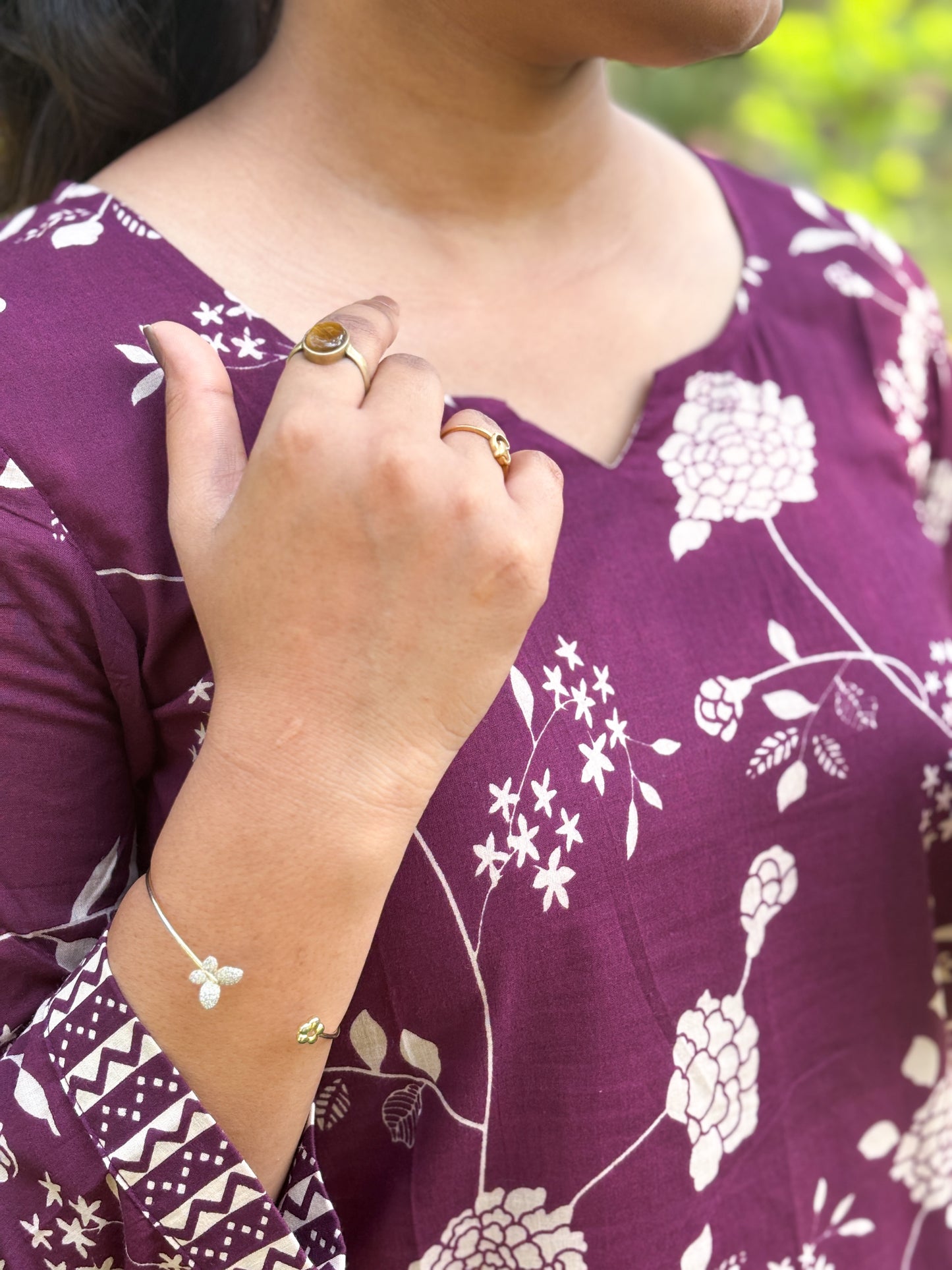 Wine Bloom cord set