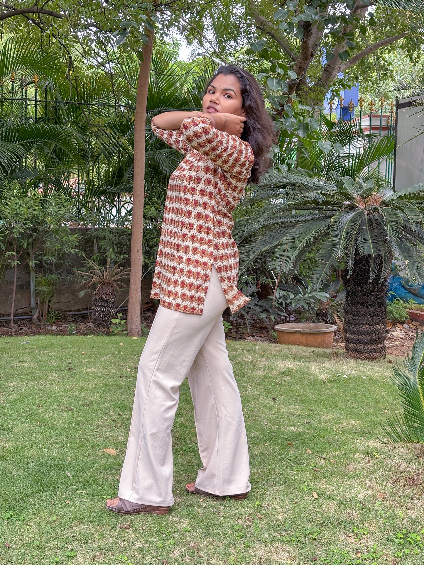 Earth Petal Printed Kurti