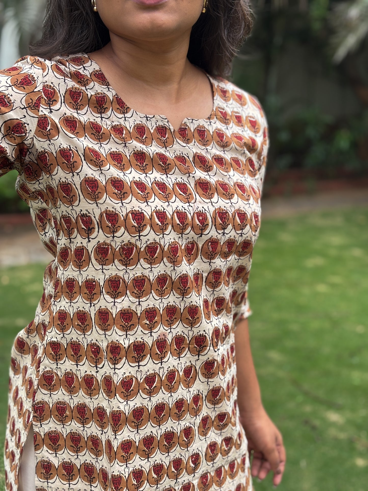 Earth Petal Printed Kurti