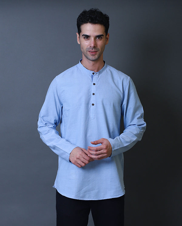 Light Blue Short Kurta