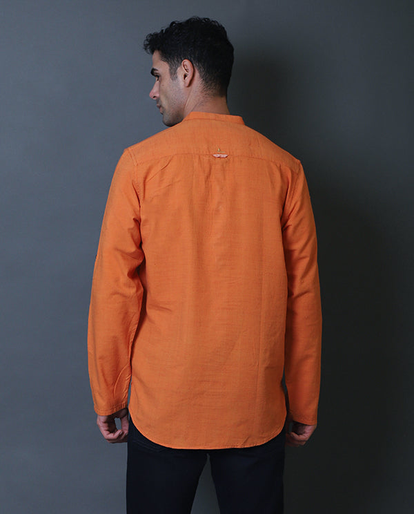 Sunset Orange Short Kurta