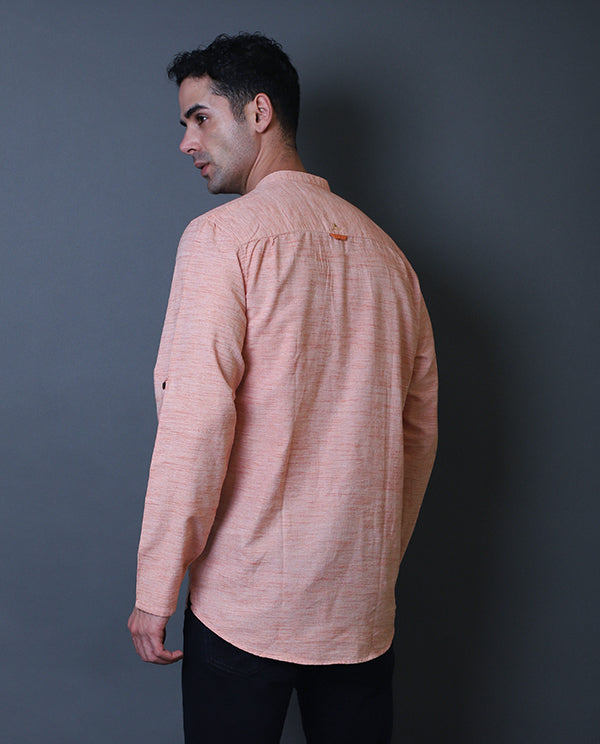 Peach Orange Short Kurta