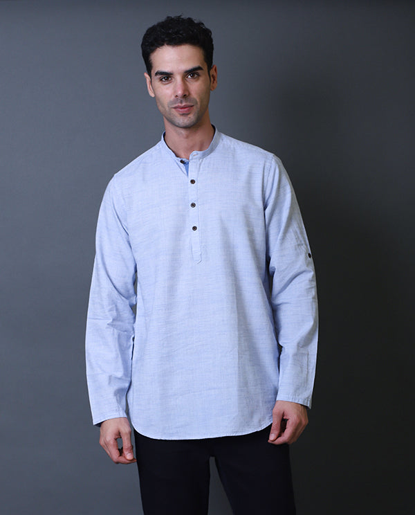 Light Grey Short Kurta