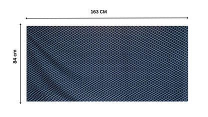 Indigo Lattice cotton Scarf