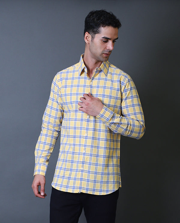 Bright Yellow Formal Shirt