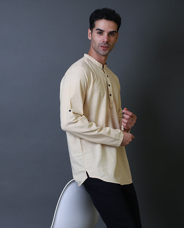 Beige Short Kurta