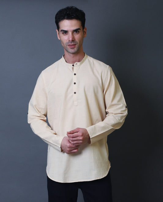 Beige Short Kurta