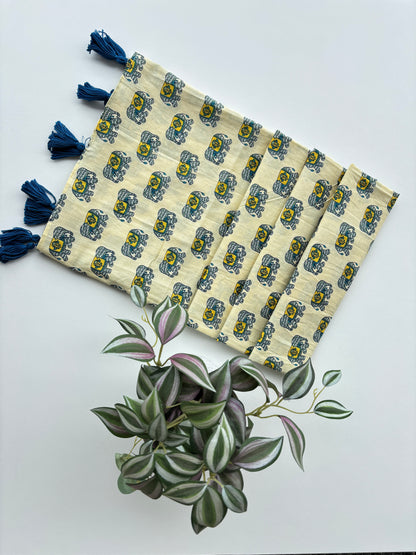 Tribal Tusk Cotton Scarf