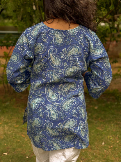 Classic Paisley Print Short Kurti