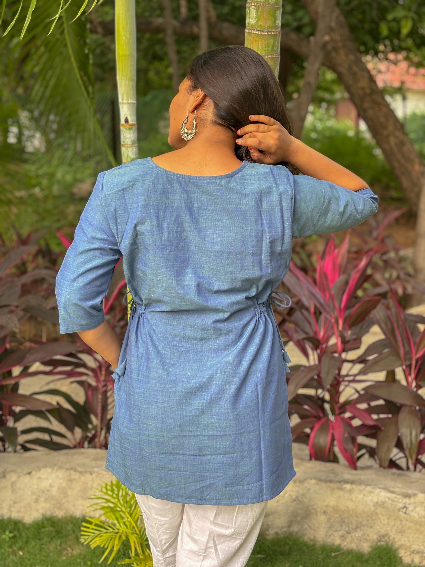 Ocean Slate Short Kurti