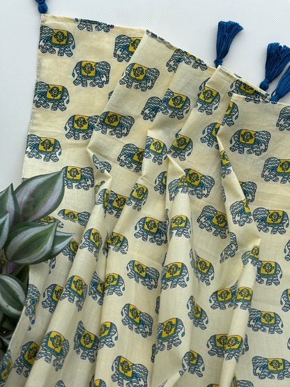 Tribal Tusk Cotton Scarf