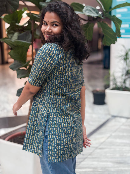 Rustic Rhythm Handloom Look Kurti